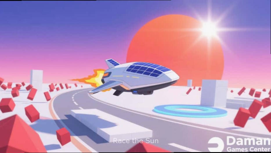 Race the Sun - Advanced Gameplay Race the Sun advanced gameplay showing a player using expert techniques to navigate complex obstacles